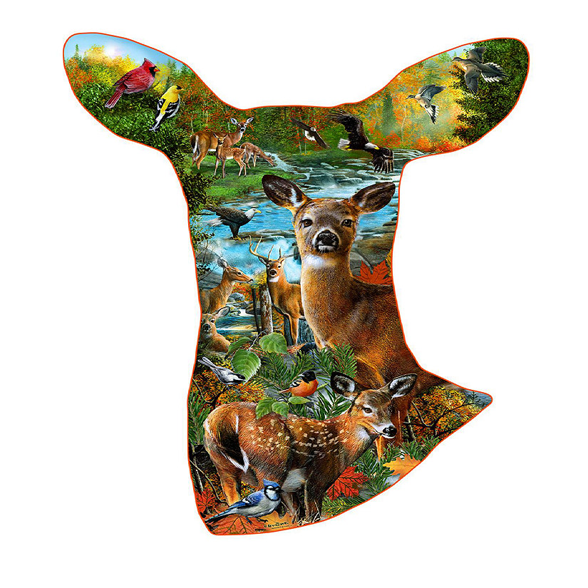 Sunsout Deer Domain 800 pc Special Shape Jigsaw Puzzle Image