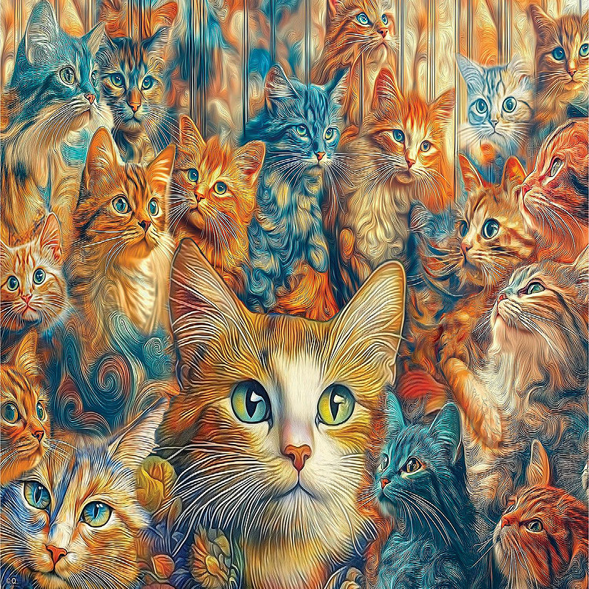 Sunsout Designer Cats 1000 pc  Jigsaw Puzzle Image