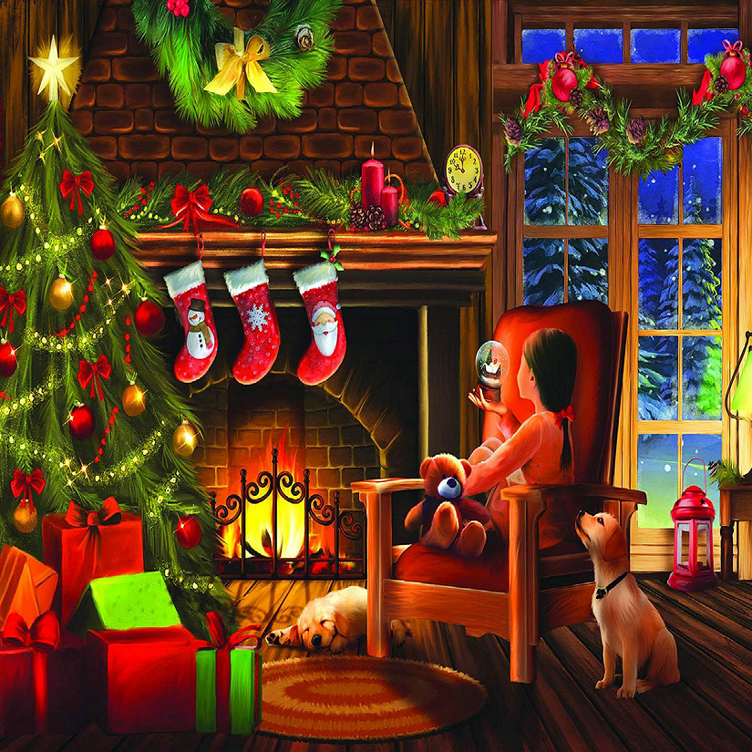 Sunsout Dreaming of Christmas 1000 pc  Jigsaw Puzzle Image