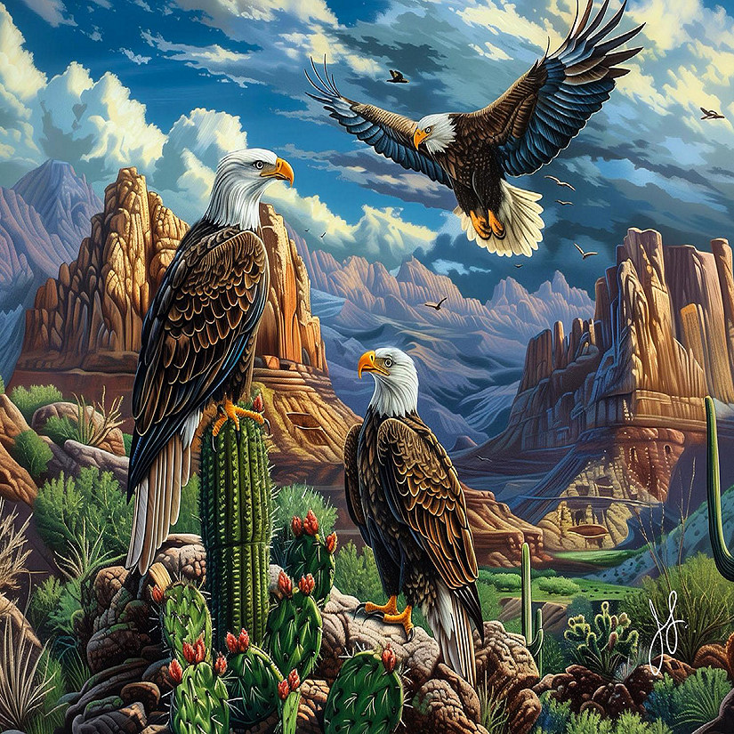 Sunsout Eagle Dune 500 pc  Jigsaw Puzzle Image