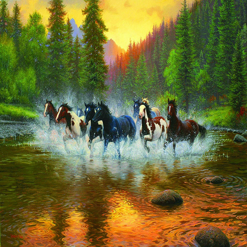 Sunsout Evening Romp 1000 pc  Jigsaw Puzzle Image