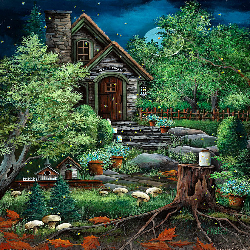 Sunsout Fairyland and Fireflies 1000 pc Large Piece Jigsaw Puzzle Image