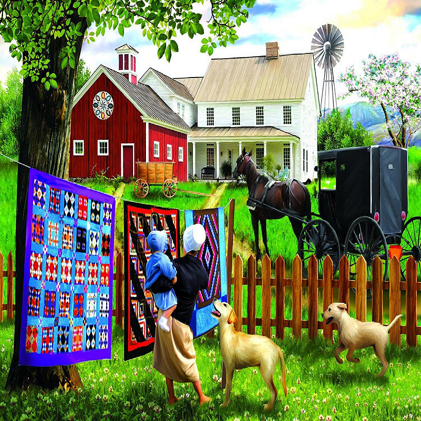 Sunsout Family Homestead 500 pc  Jigsaw Puzzle Image