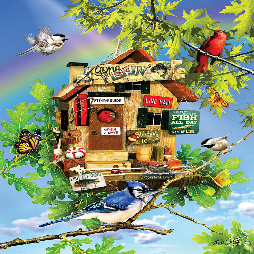 Sunsout Fish All Day 500 pc  Jigsaw Puzzle Image