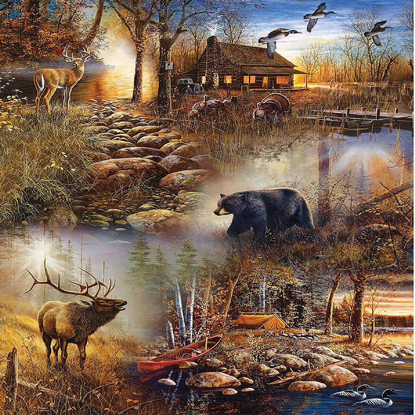 Sunsout Forest Collage 1000 pc  Jigsaw Puzzle Image