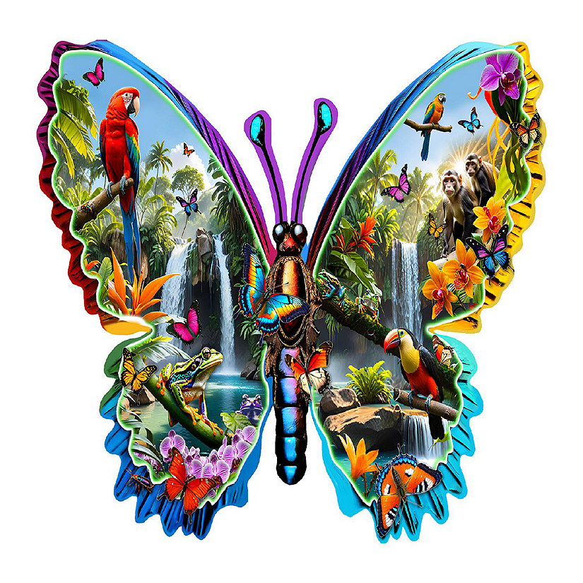 Sunsout Forest Creatures 1000 pc Special Shape Jigsaw Puzzle Image