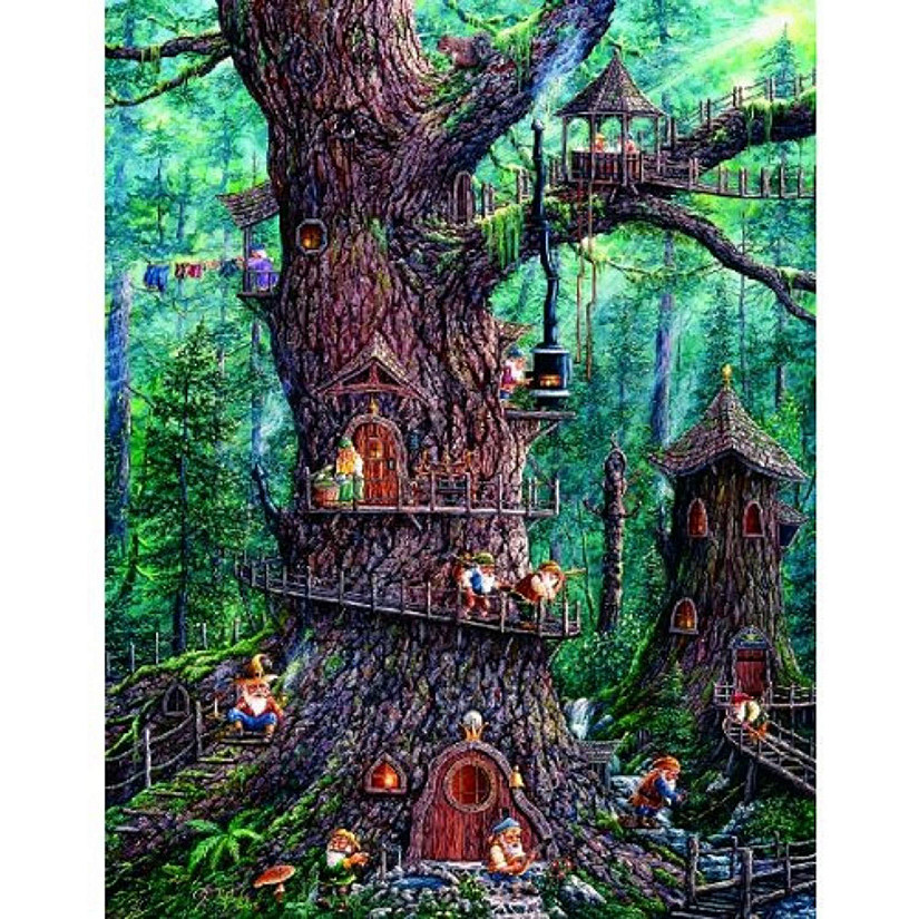 Sunsout Forest Gnomes 1000 pc Large Pieces Jigsaw Puzzle Image