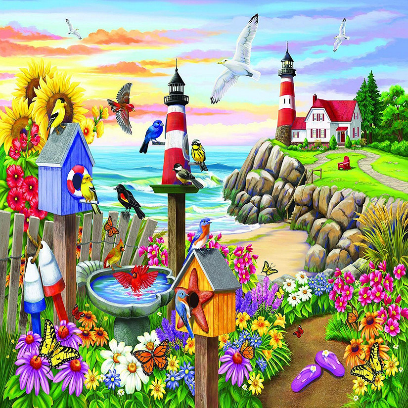 Sunsout Garden by the Sea 1000 pc  Jigsaw Puzzle Image