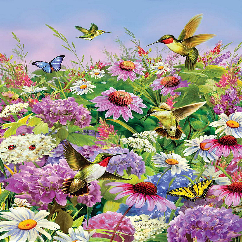 Sunsout Garden Flight 1000 pc  Jigsaw Puzzle Image
