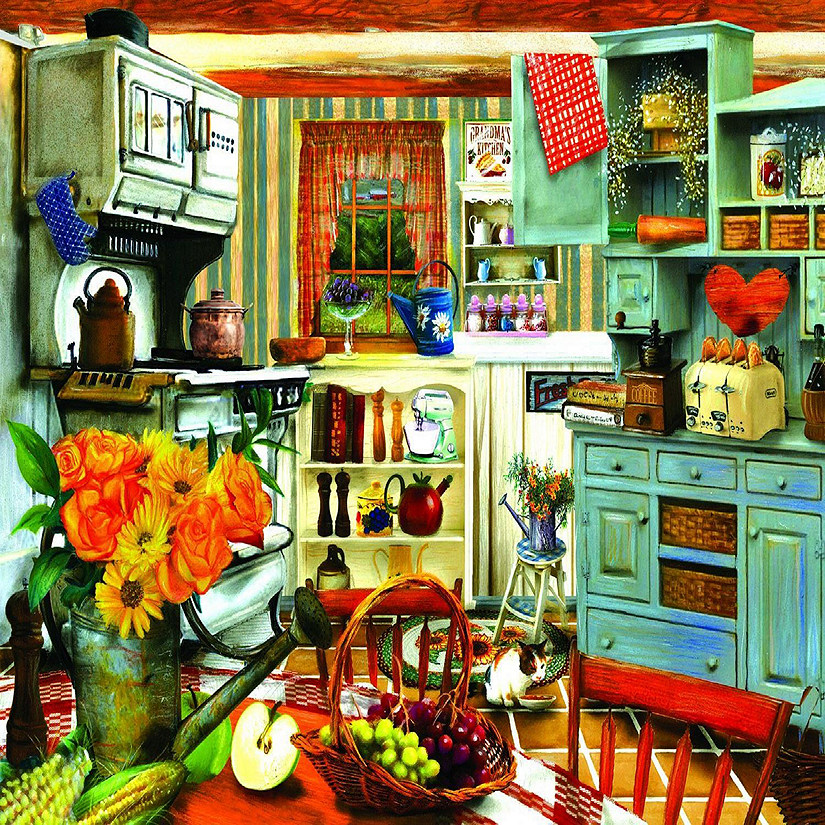 Sunsout Grandma's Country Kitchen 1000 pc  Jigsaw Puzzle Image