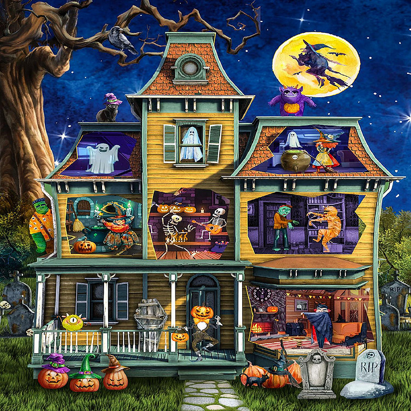 Sunsout Halloween Party 500 pc  Jigsaw Puzzle Image