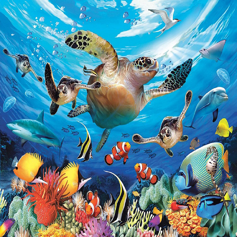 Sunsout Journey of the Sea Turtles 100 pc  Jigsaw Puzzle Image