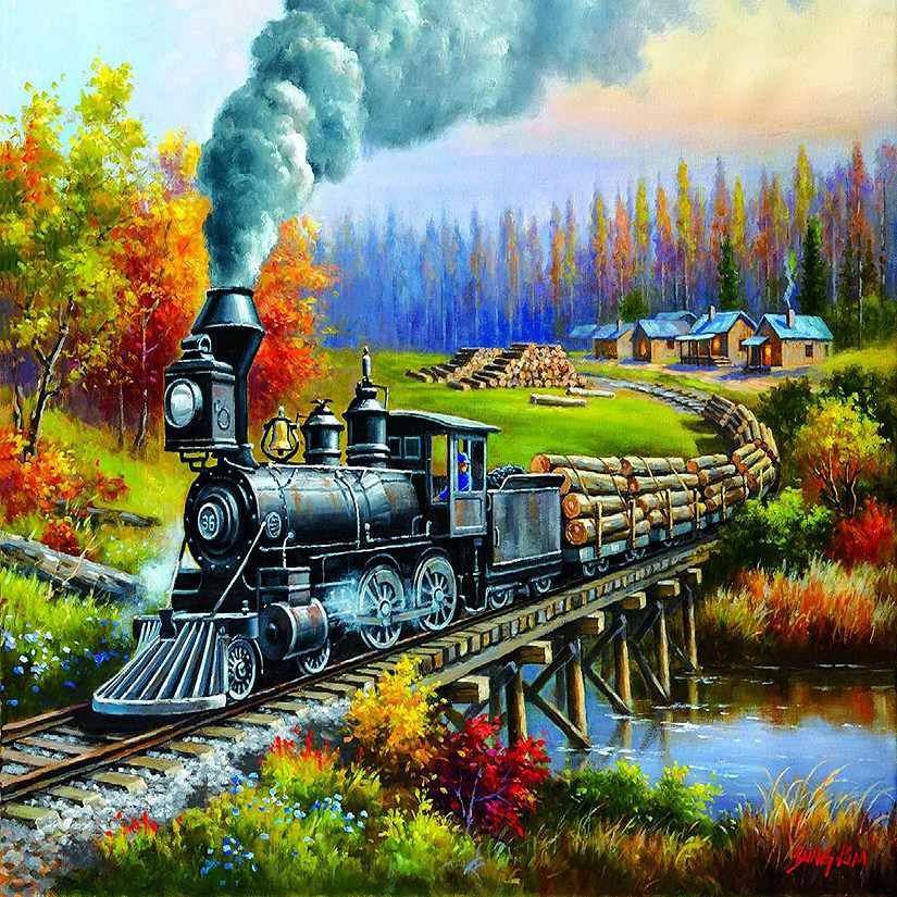 Sunsout Logging Camp Run 1000 pc  Jigsaw Puzzle Image