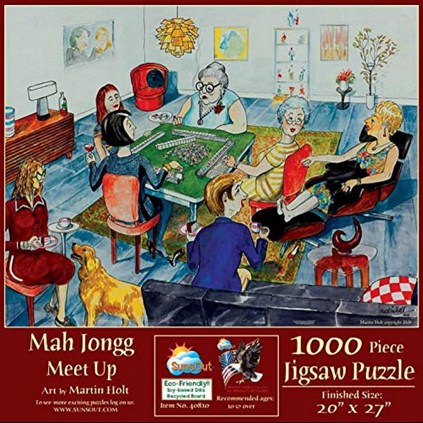 Sunsout Mah Jongg Meet Up 1000 pc  Jigsaw Puzzle Image