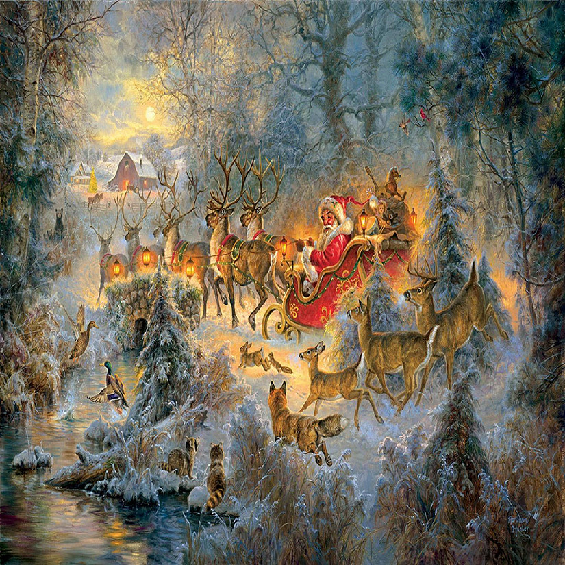 Sunsout Merry Christmas to All 1000 pc  Jigsaw Puzzle Image