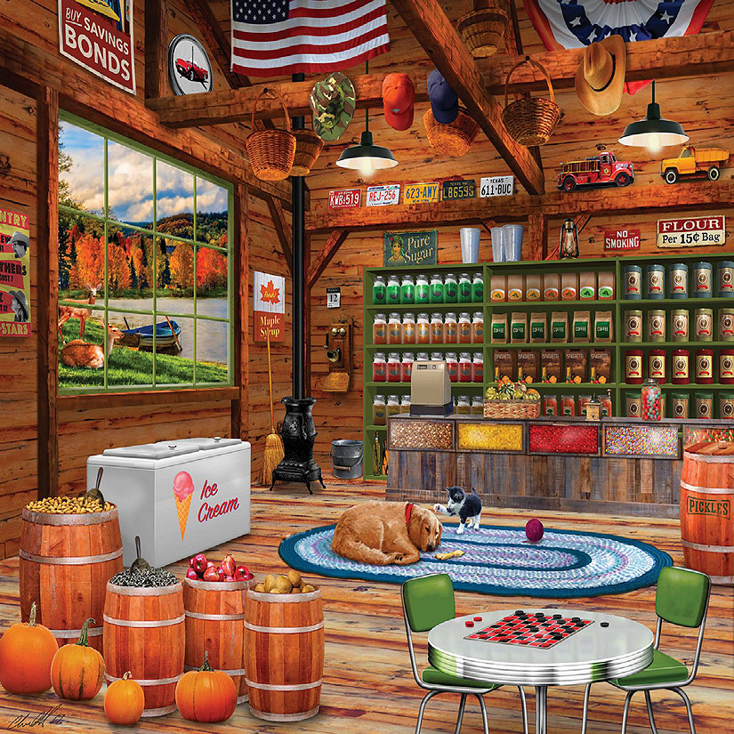 Sunsout Mountain General Store 1000 pc Large Pieces Jigsaw Puzzle Image