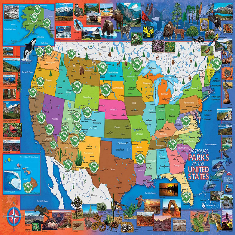 Sunsout National Parks of the USA 1000 pc  Jigsaw Puzzle Image