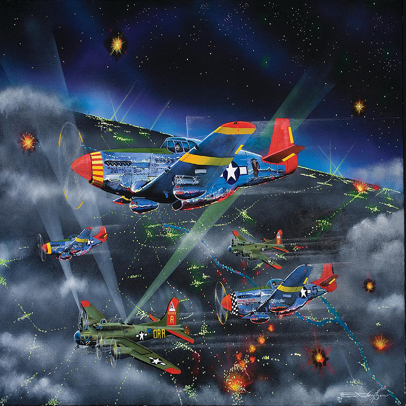 Sunsout Night Fighters - The Tuskegee Airmen 500 pc  Jigsaw Puzzle Image