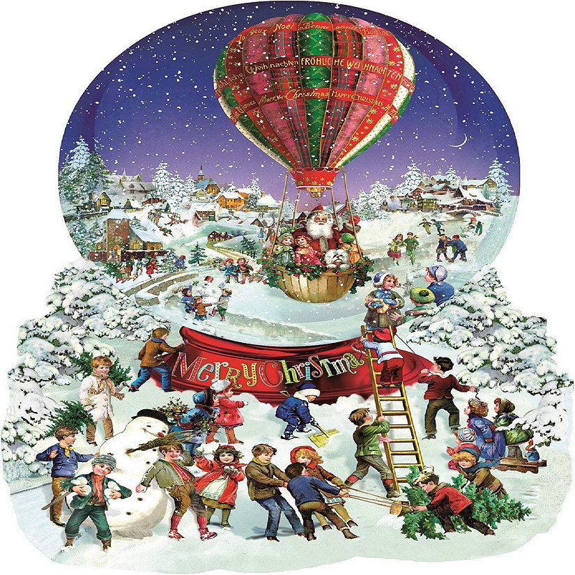 Sunsout Old Fashioned Snow Globe 1000 pc Special Shape Jigsaw Puzzle Image