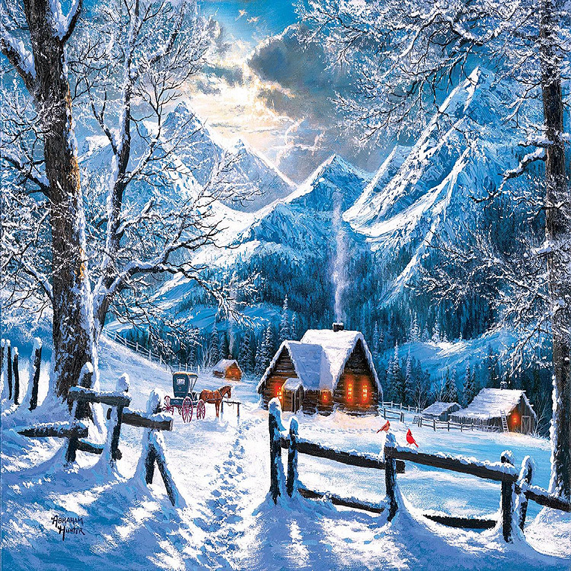 Sunsout On a Snowy Morning 500 pc  Jigsaw Puzzle Image