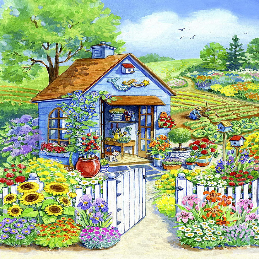 Sunsout Path to the Garden Shed 1000 pc  Jigsaw Puzzle Image