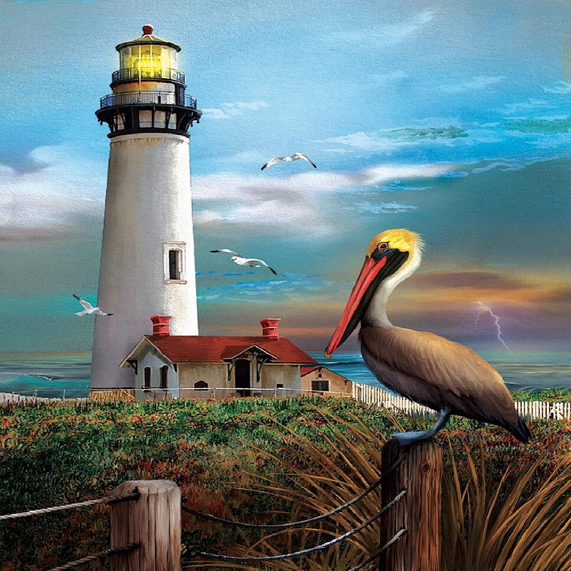 Sunsout Pigeon Point Lighthouse 500 pc  Jigsaw Puzzle Image