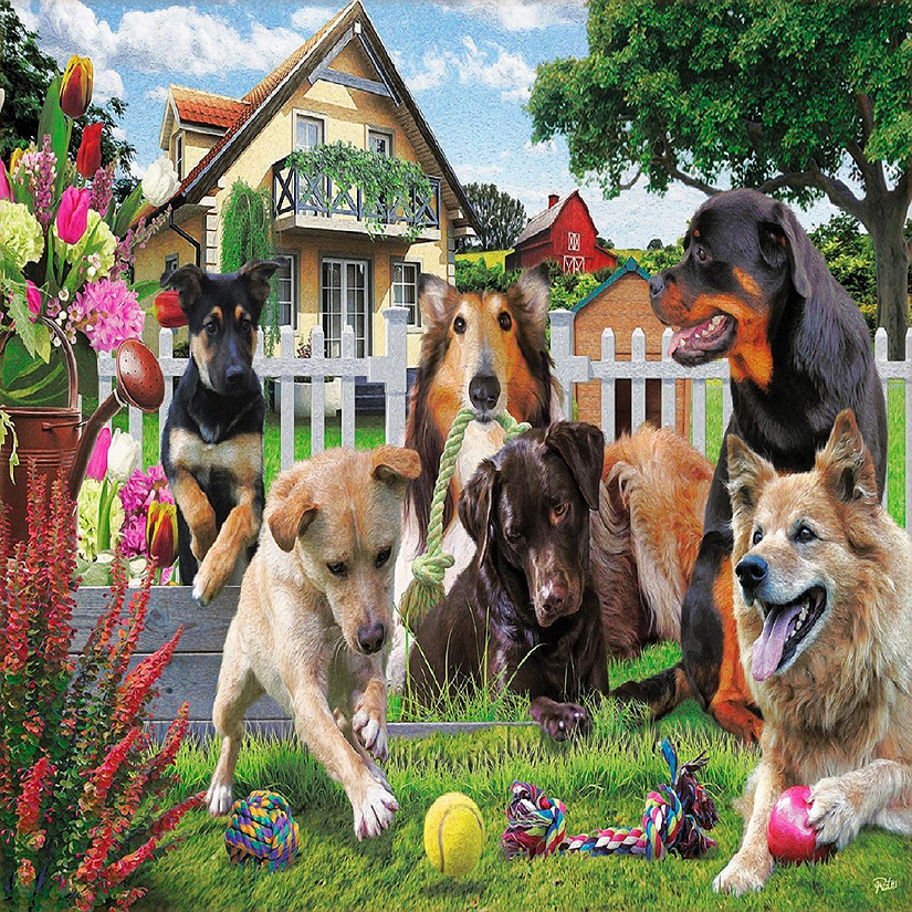 Sunsout Please Play with Us 500 pc  Jigsaw Puzzle Image