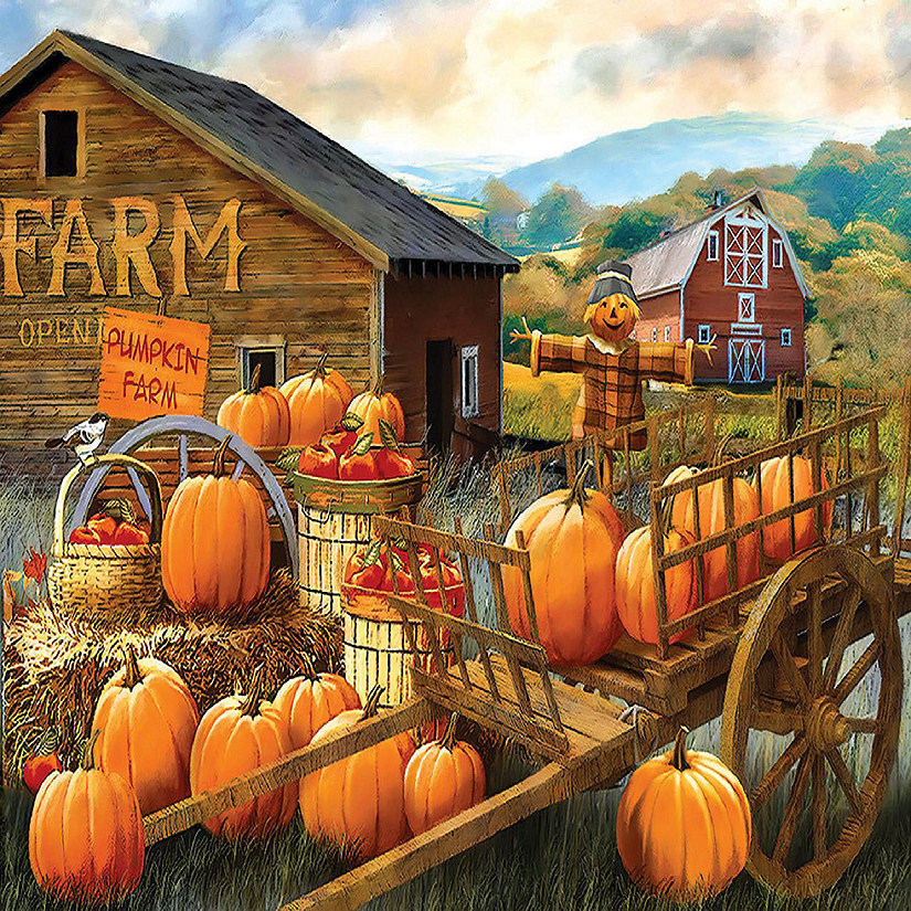 Sunsout Pumpkin Farm 1000 pc Jigsaw Puzzle | Oriental Trading