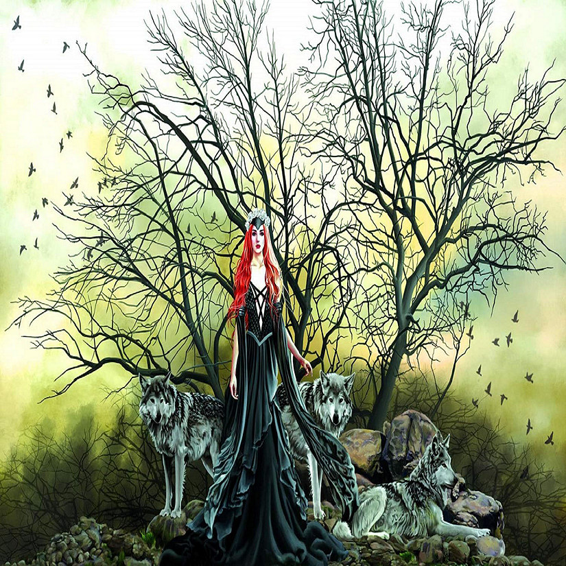 Sunsout Red Haired Witch 1000 pc  Jigsaw Puzzle Image