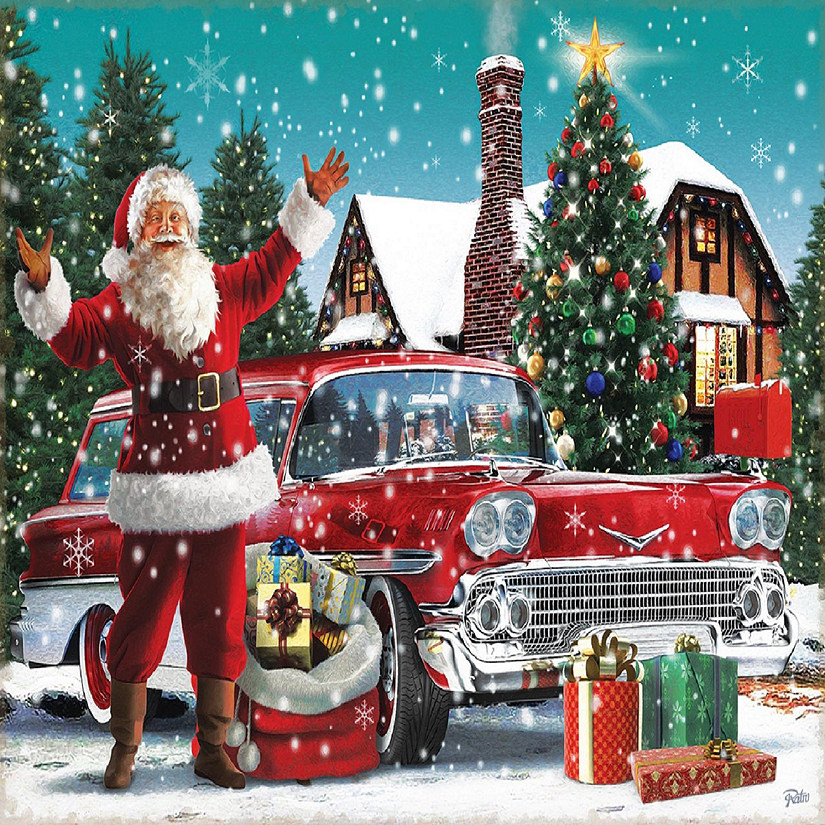 Sunsout Santa's New Ride 1000 pc  Jigsaw Puzzle Image