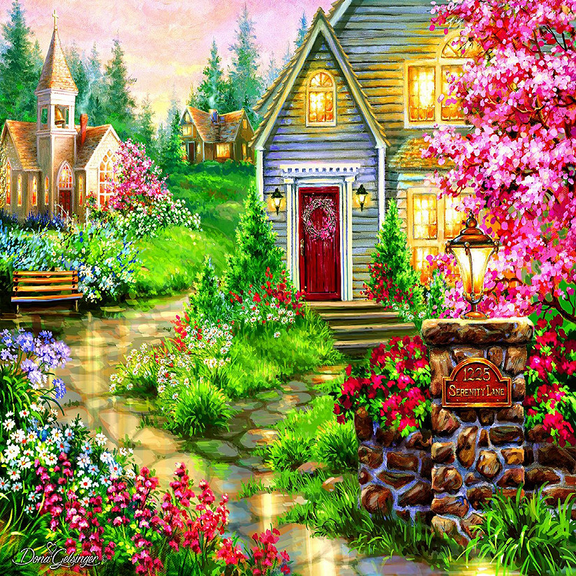 Sunsout Serenity Lane 1000 pc Large Pieces Jigsaw Puzzle | Oriental Trading
