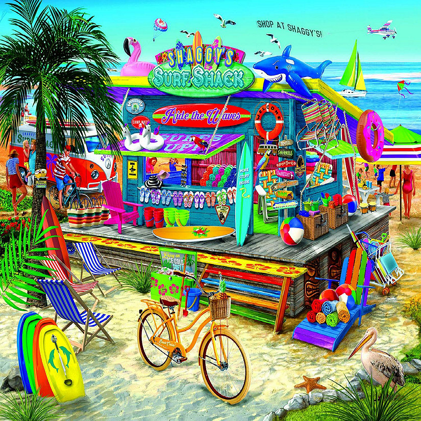 Sunsout Shaggy's Surf Shop 300 pc  Jigsaw Puzzle Image