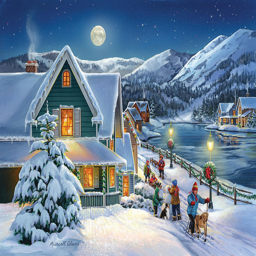 Sunsout Snow Moon 300 pc  Jigsaw Puzzle Image