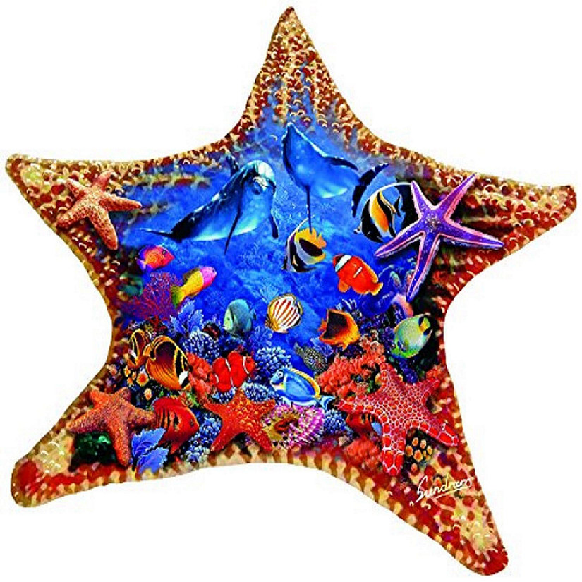 Sunsout Starfish 600 pc Special Shape Jigsaw Puzzle Image