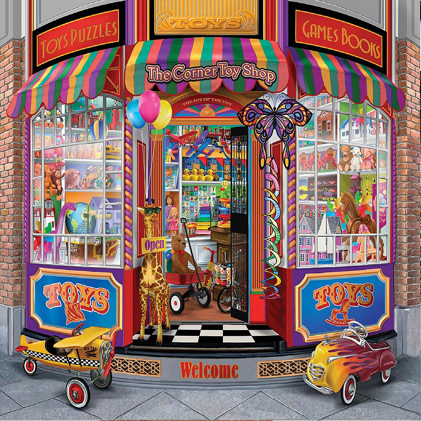 Sunsout The Corner Toy Shop 300 pc  Jigsaw Puzzle Image