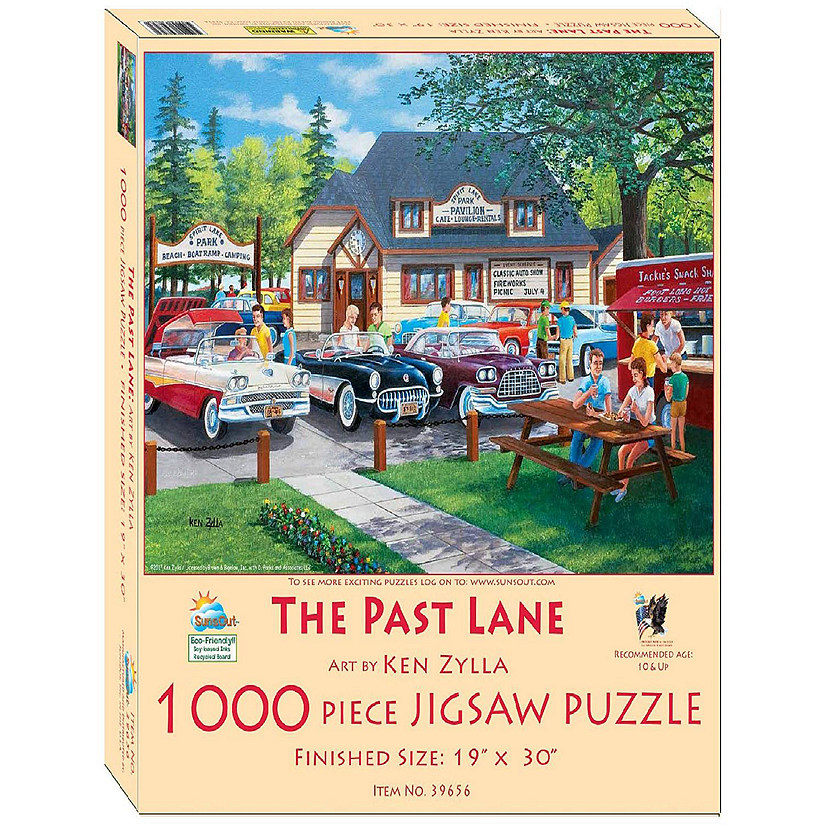 Sunsout The Past Lane 1000 pc  Jigsaw Puzzle Image