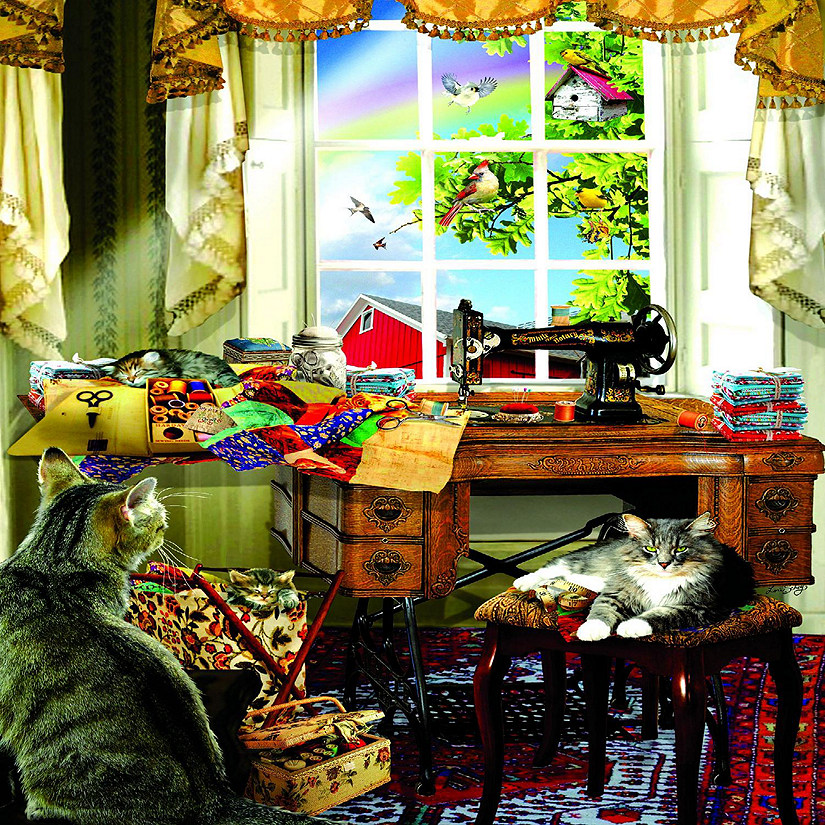 Sunsout The Sewing Room pc 300 pc  Jigsaw Puzzle Image