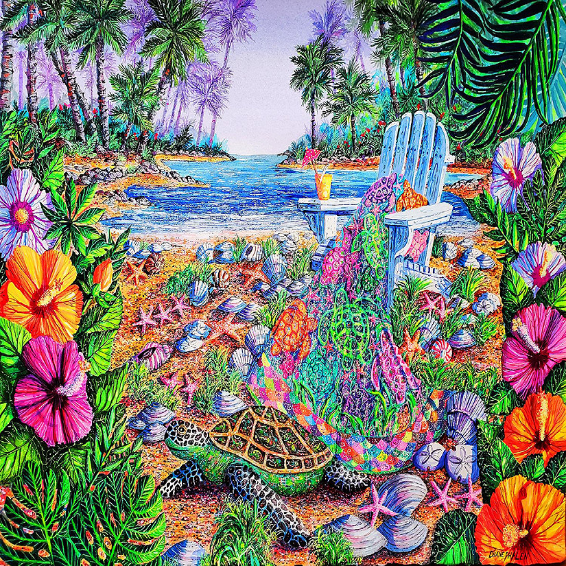 Sunsout Tropical Breeze 500 pc  Jigsaw Puzzle Image
