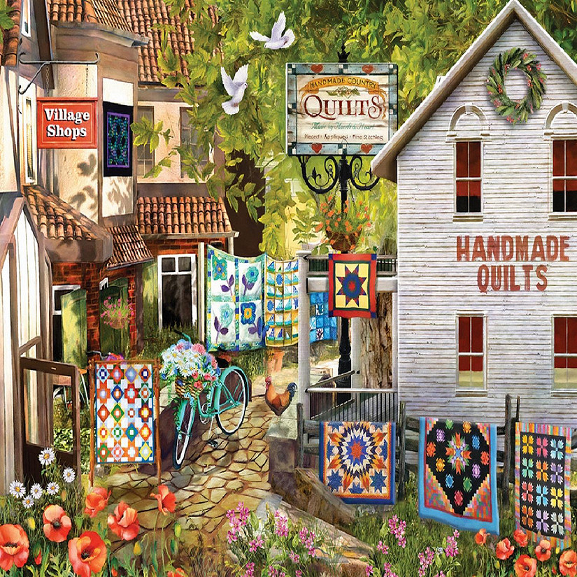 Sunsout Village Shops 1000 pc  Jigsaw Puzzle Image
