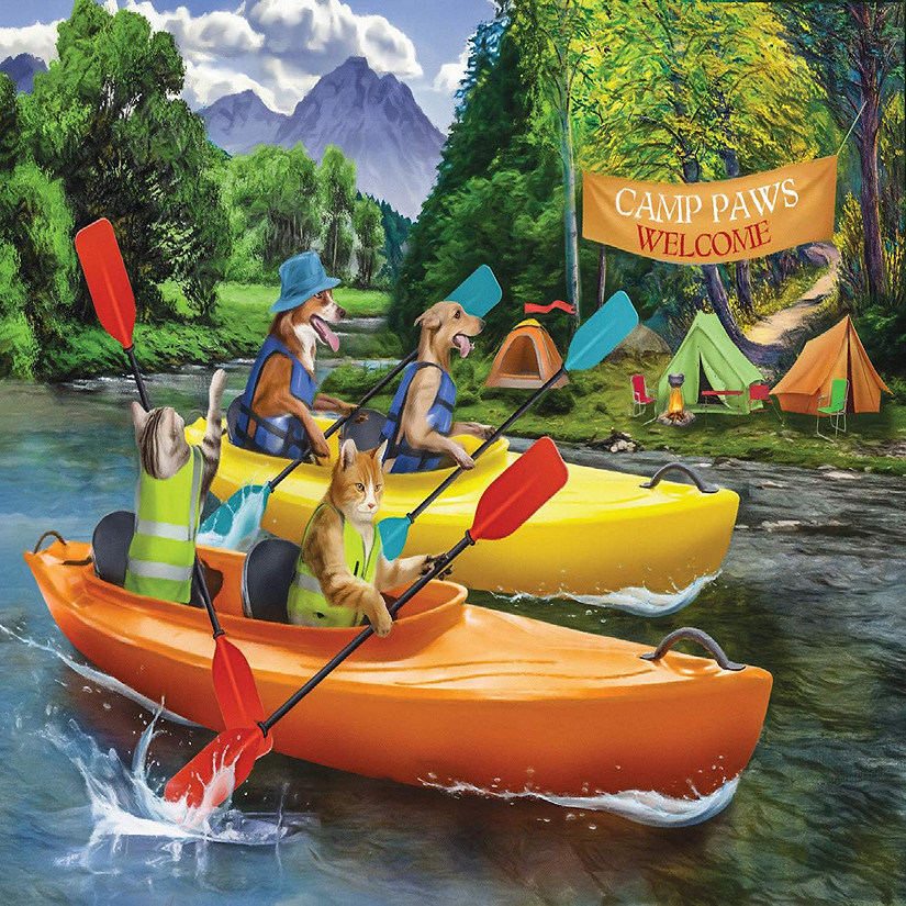 Sunsout Welcome to Camp Paws 300 pc  Jigsaw Puzzle Image