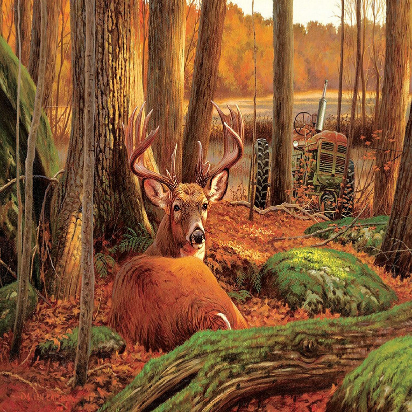 Sunsout Where Sleeping Deer Lie 500 pc  Jigsaw Puzzle Image