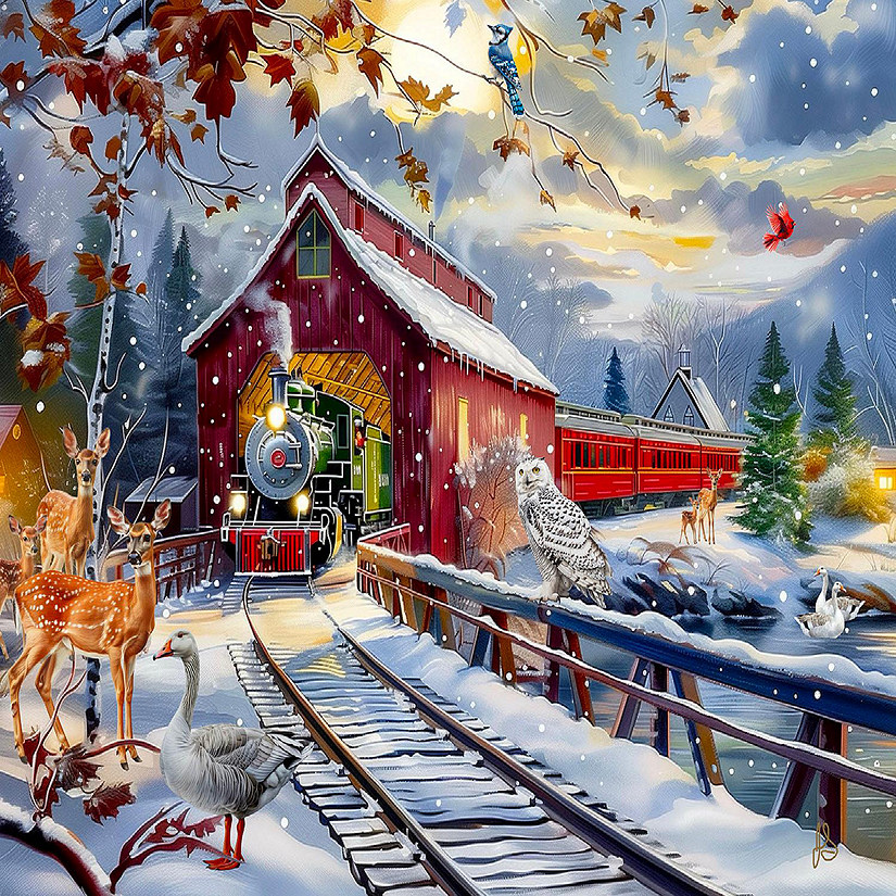 Sunsout Winter Creek 1000 pc  Jigsaw Puzzle Image