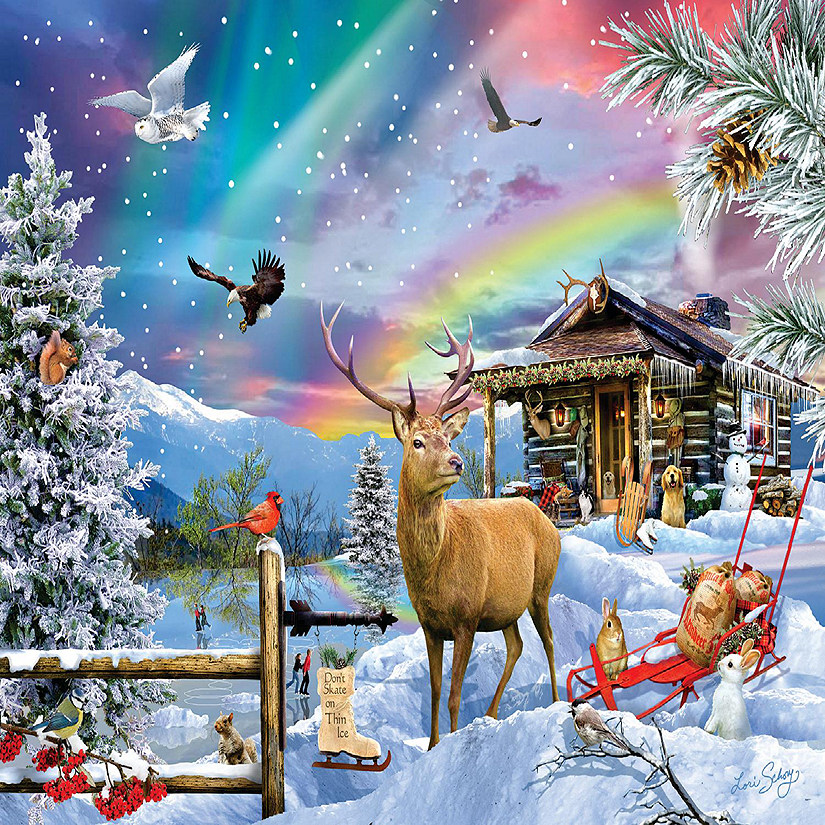 Sunsout Winter In The Mountains 300 pc  Jigsaw Puzzle Image