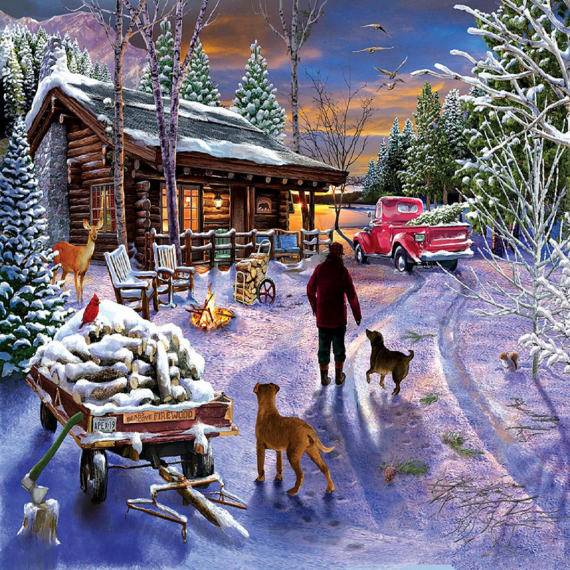 Sunsout Winter Refuge 1000 pc  Jigsaw Puzzle Image