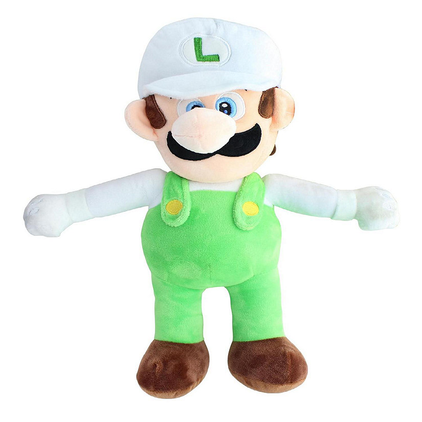 Super Mario 16 Inch Character Plush  Fire Luigi Image