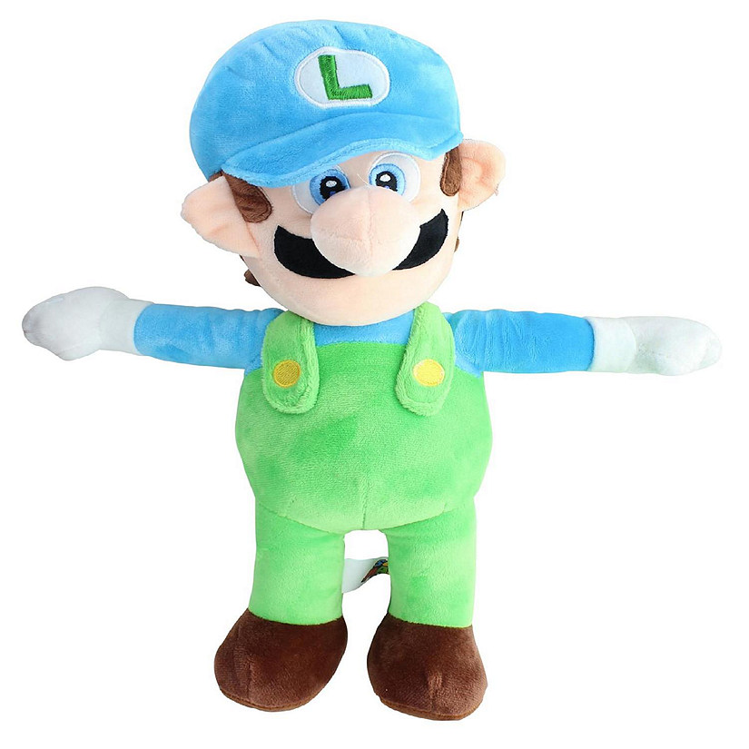 Super Mario 16 Inch Character Plush  Ice Luigi Image