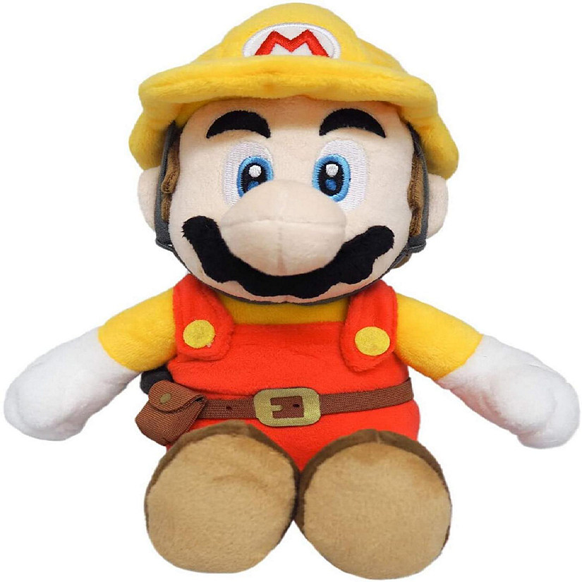 Super Mario All Star Collection 9.5 Inch Plush  Builder Mario Image
