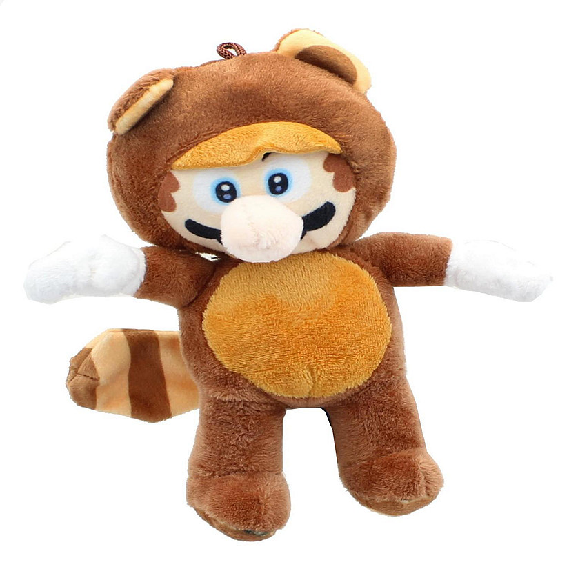 Super Mario Bros. 7 Inch Collectible Plush  Tanooki Suit Mario Image