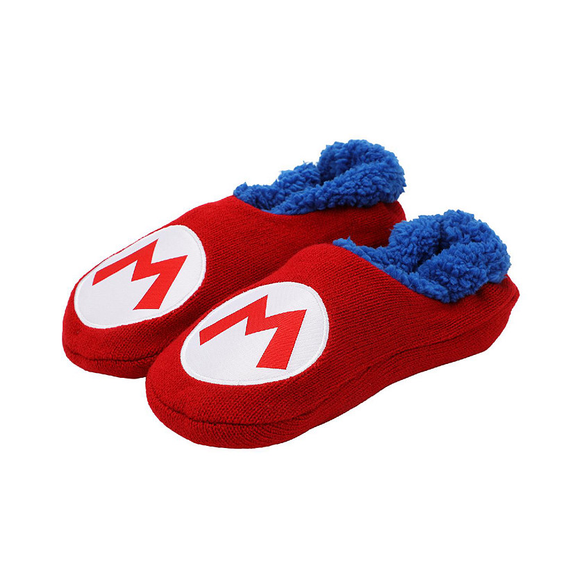 Super Mario Bros Mario Patch Red Slipper Socks-Small Image
