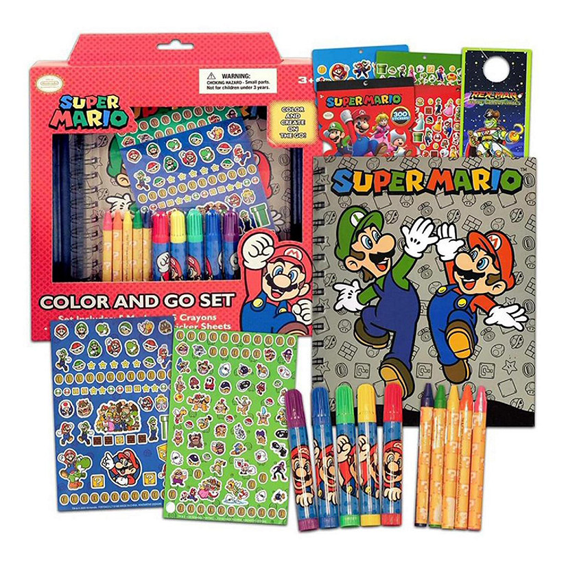 Super Mario Color & Go Art Set Image